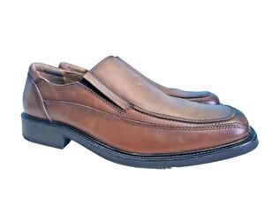 Dockers Men's Proposal Brown Leather Loafers Slip On Shoes 12M Classic